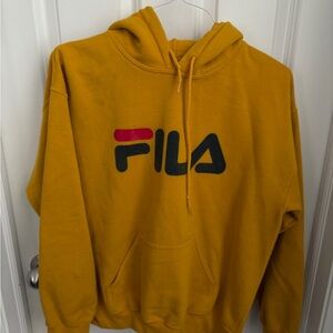 Fila Yellow Sweatshirt Hoodie